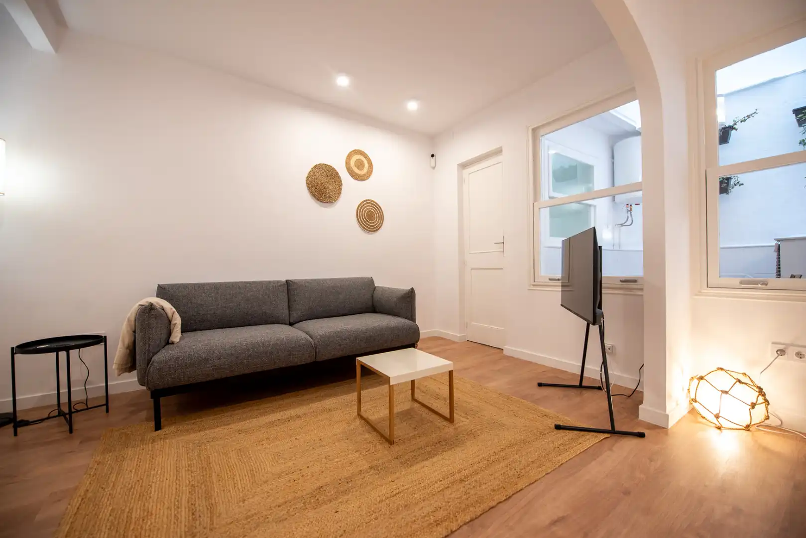 Sala d'estar de Pis de lloguer en Sant Feliu de Guíxols amb Calefacció, Moblat i Forn