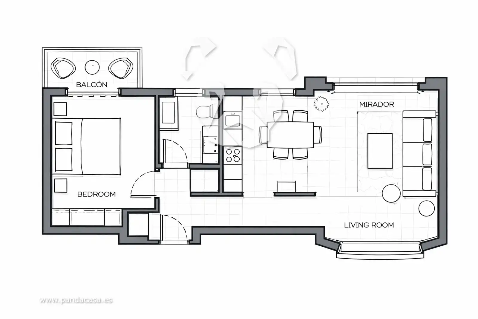 Appartement avec terrasse à louer à Caballero de Gracia 6, imagen 15