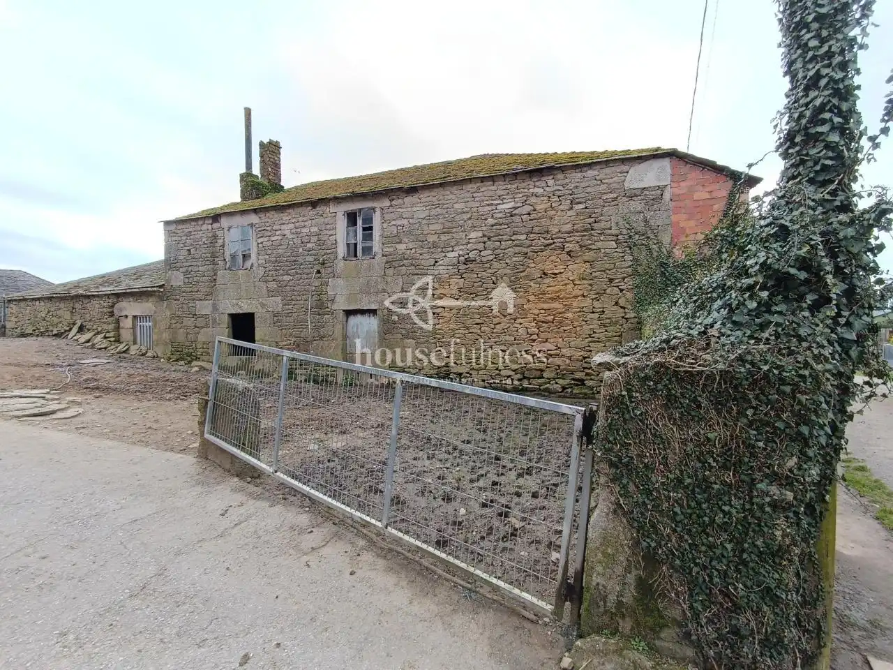 Vista exterior de Finca rústica en venta en Friol con Calefacción, Jardín privado y Terraza