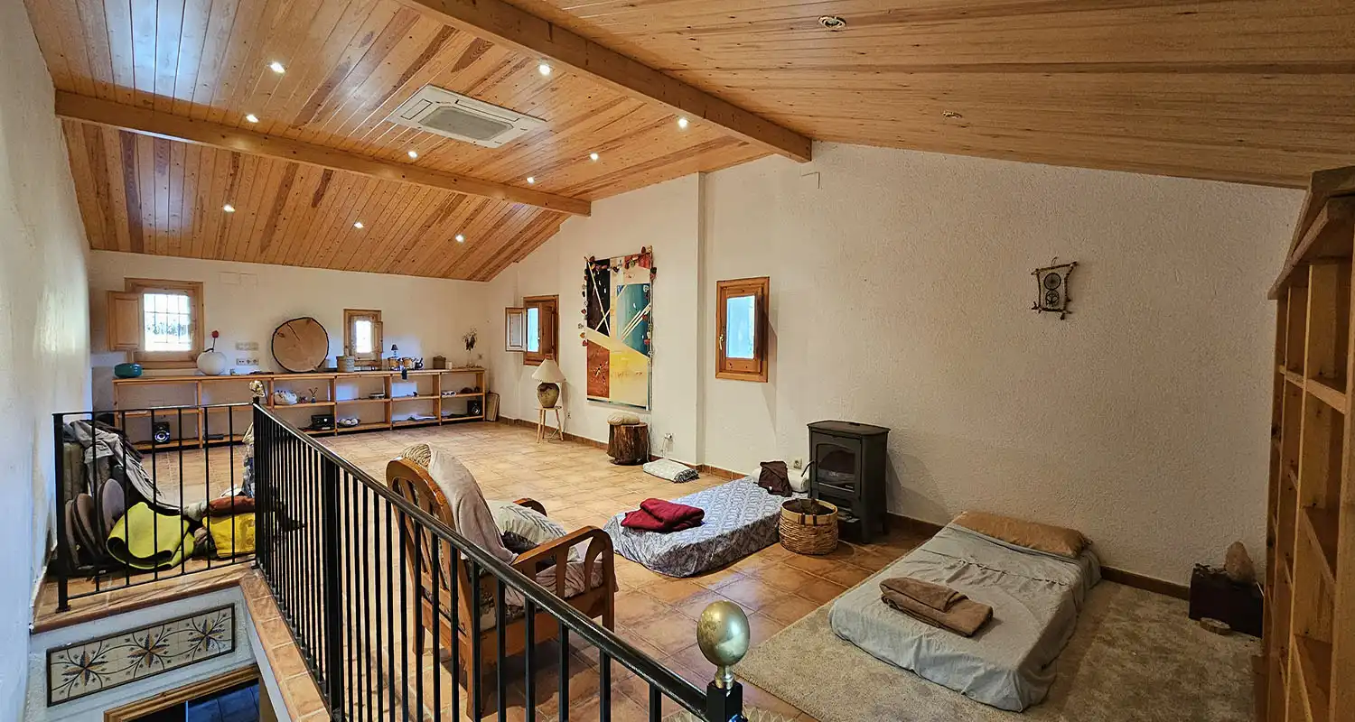 Sala de estar de Finca rústica en venta en Sant Celoni con Aire acondicionado, Calefacción y Jardín privado