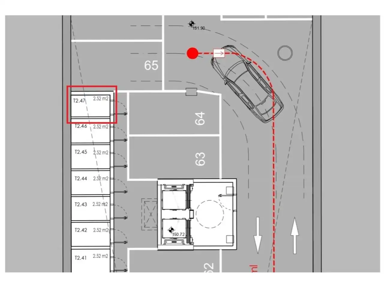 Parkplatz von Lagerraum zum Verkauf in Granollers