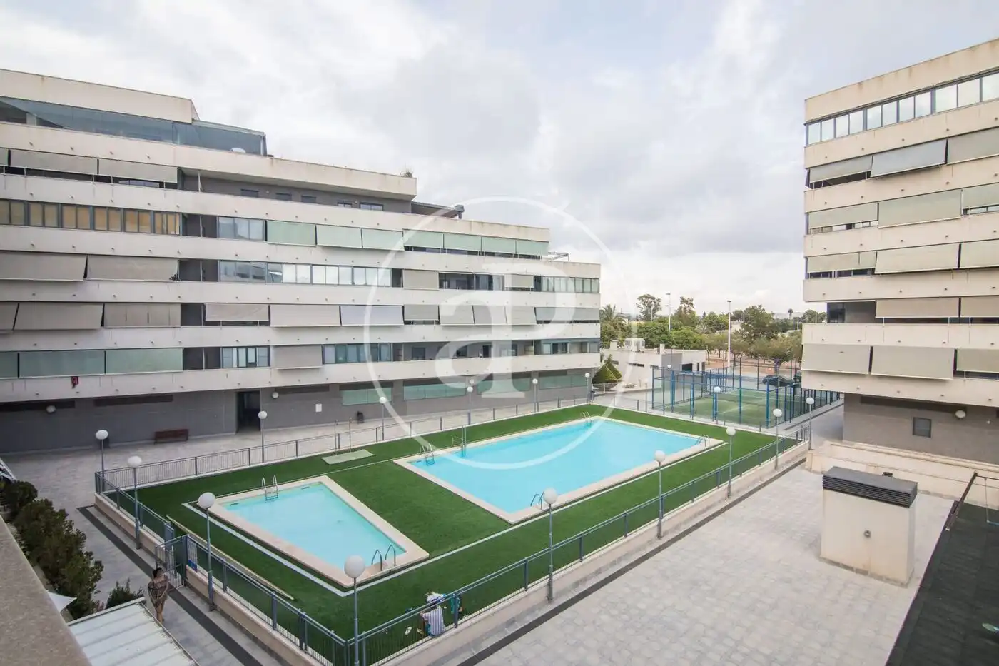Piscina de Pis de lloguer en Elche / Elx amb Aire condicionat, Calefacció i Jardí privat