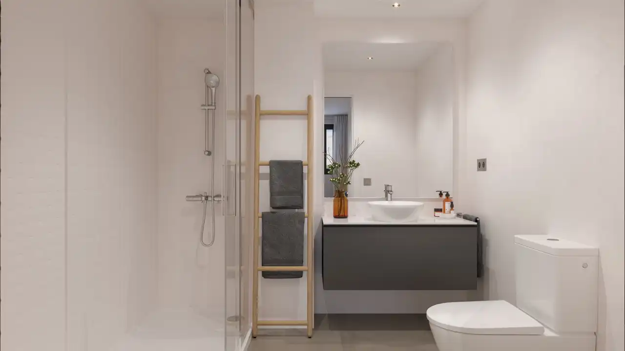 Baño de Planta baja en venta en Granollers con Aire acondicionado, Calefacción y Jardín privado