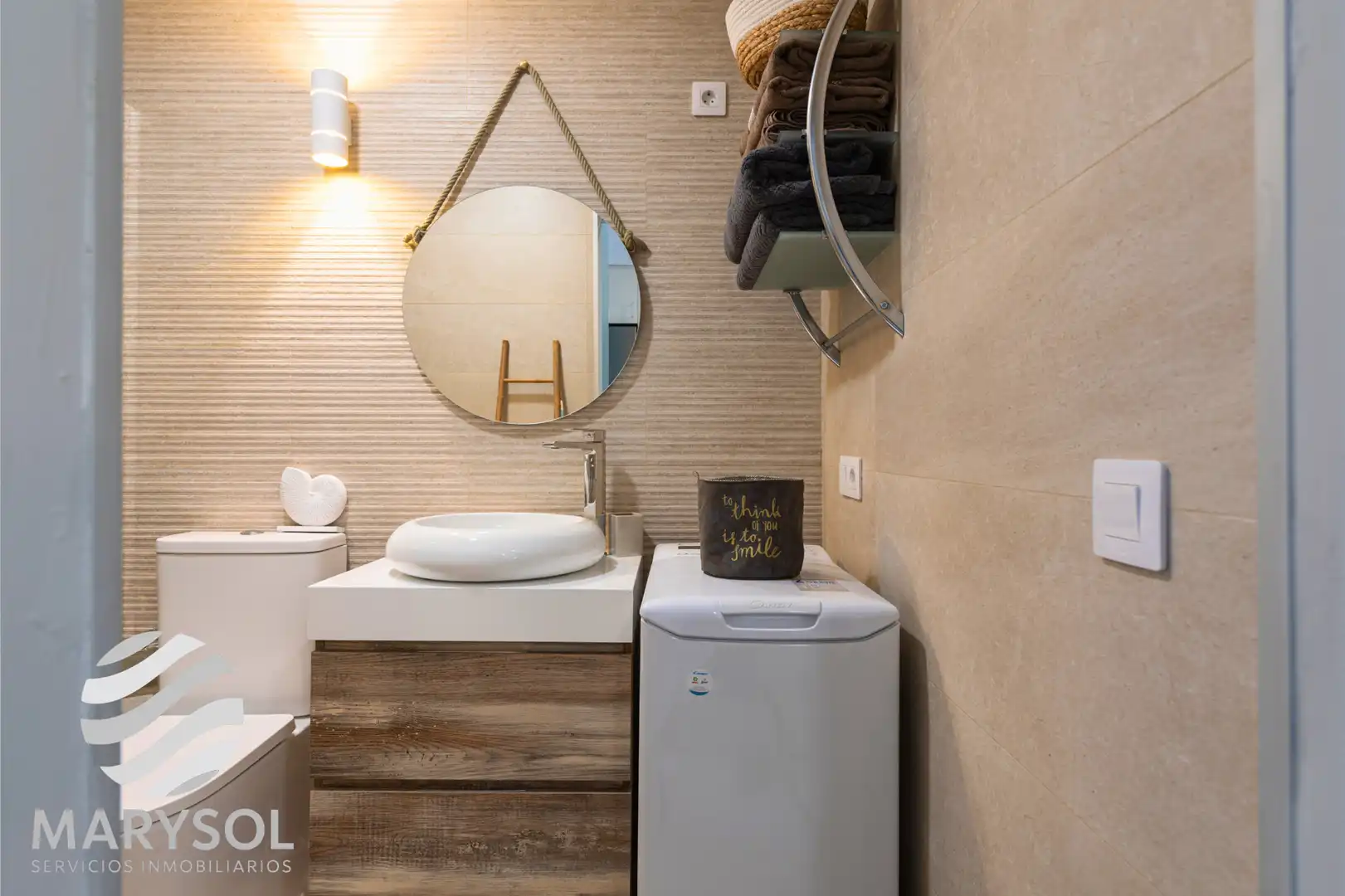 Bany de Apartament de lloguer en San Bartolomé de Tirajana amb Terrassa, Moblat i Forn