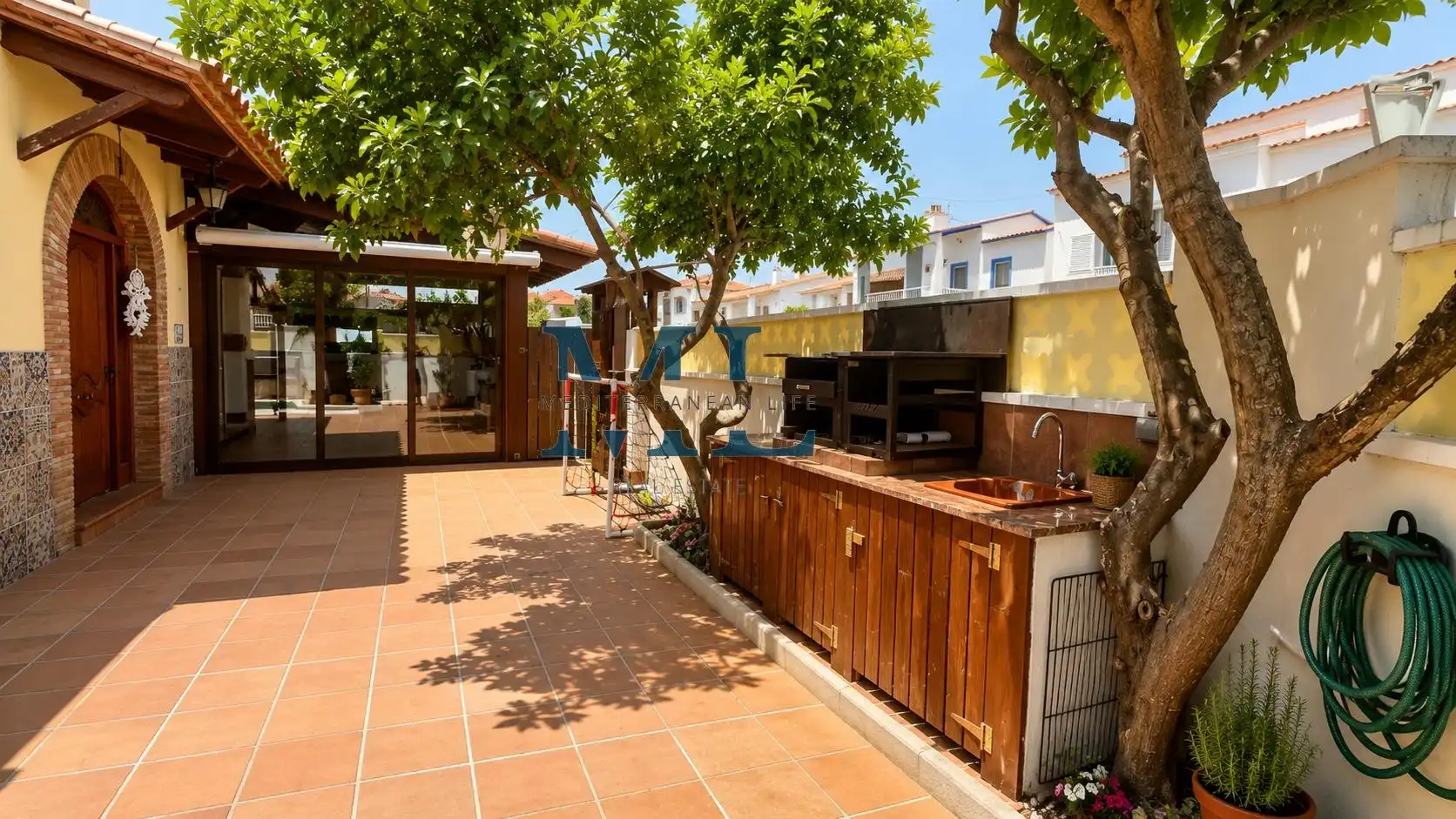 Terrassa de Casa o xalet en venda en Sant Pere de Ribes amb Piscina