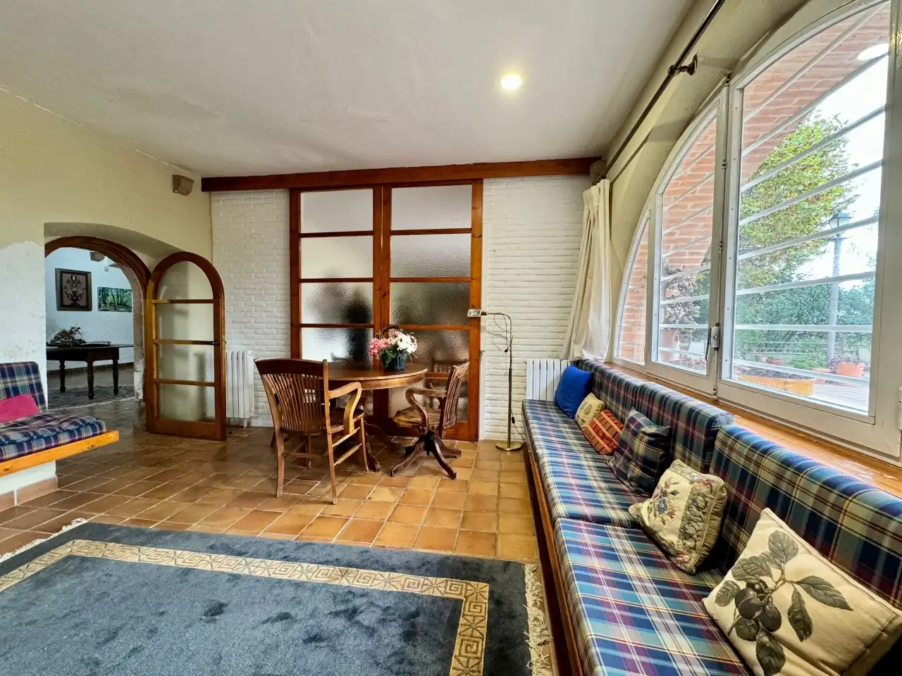 Living room of Country homes for sale in Anglès  with Private garden, Terrace and Swimming Pool