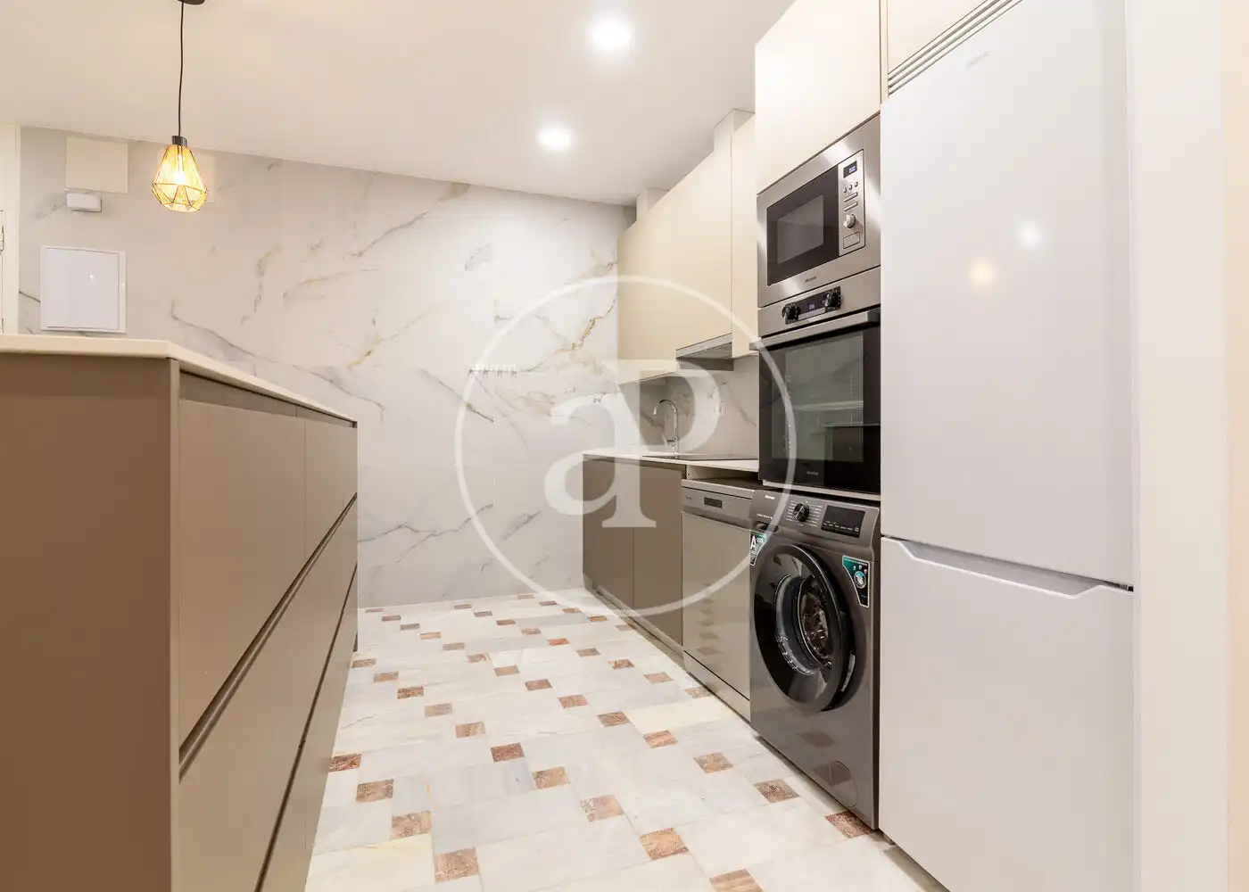 Küche von Wohnung zur Miete in Madrid mit Klimaanlage, Heizung und Möbliert