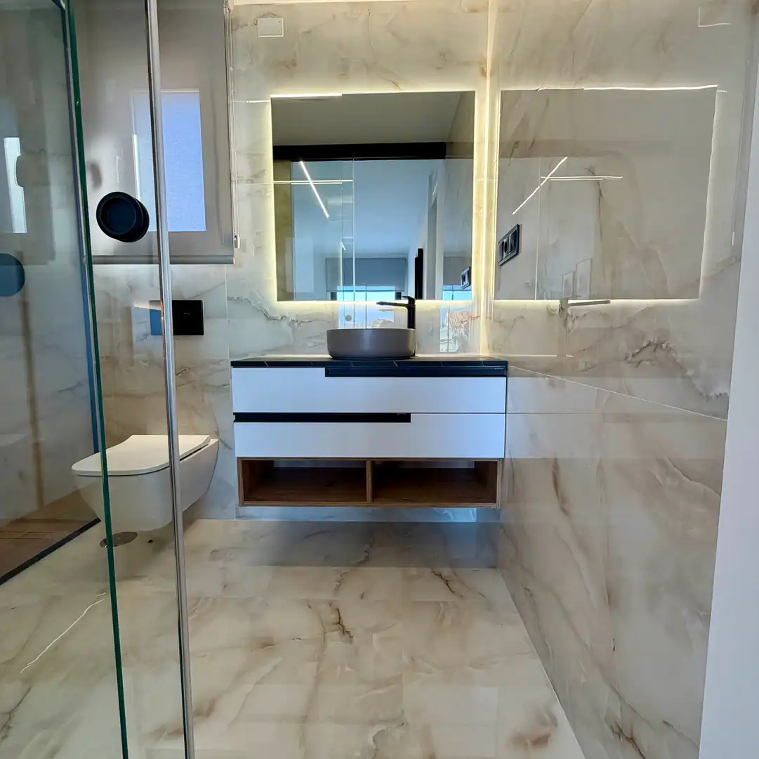 Badezimmer von Wohnungen zum Verkauf in Algorfa mit Klimaanlage, Abstellraum und Balkon