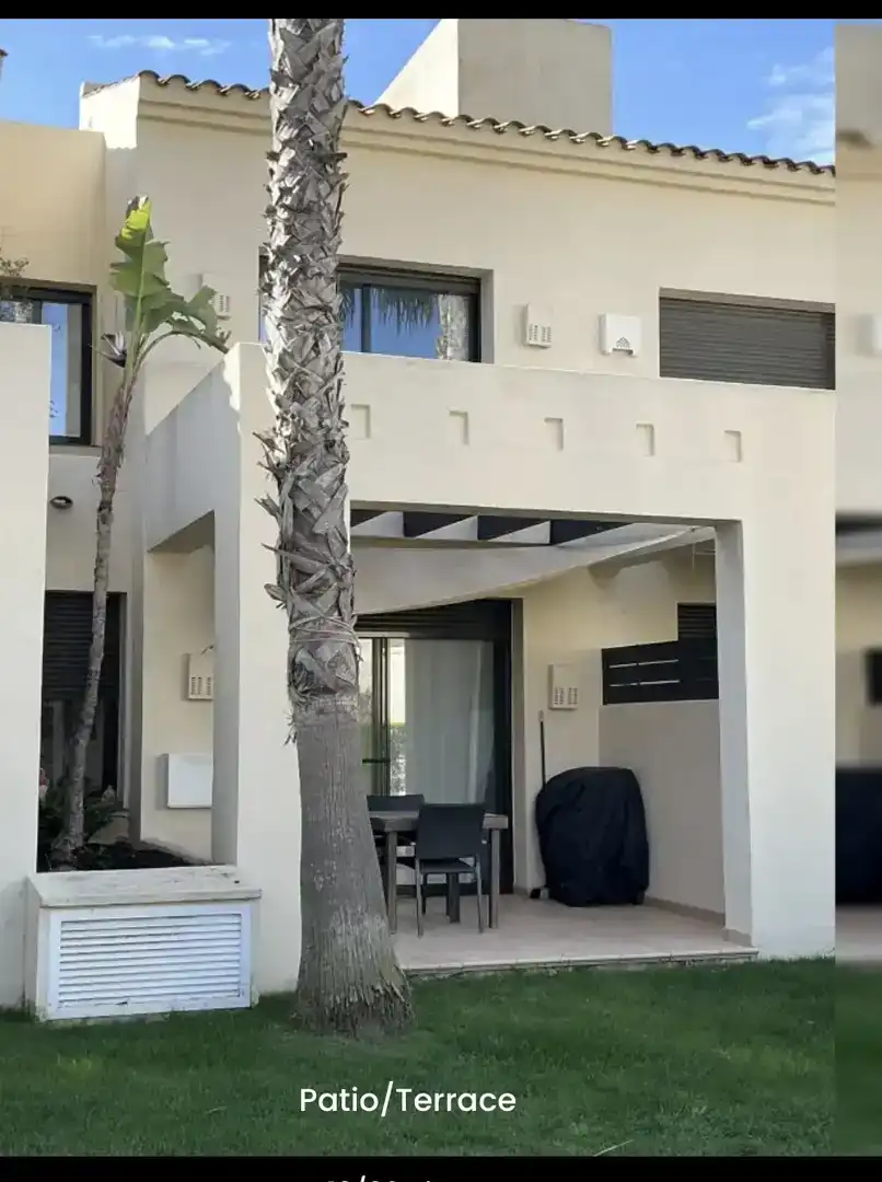 Vista exterior de Casa adosada de alquiler en San Javier con Aire acondicionado, Piscina y Balcón