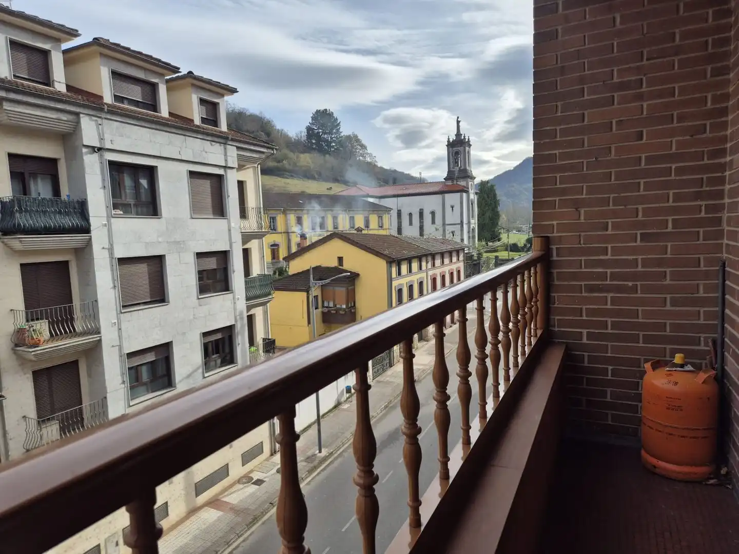 Exterior view of Flat for sale in Aller  with Terrace, Storage room and Swimming Pool