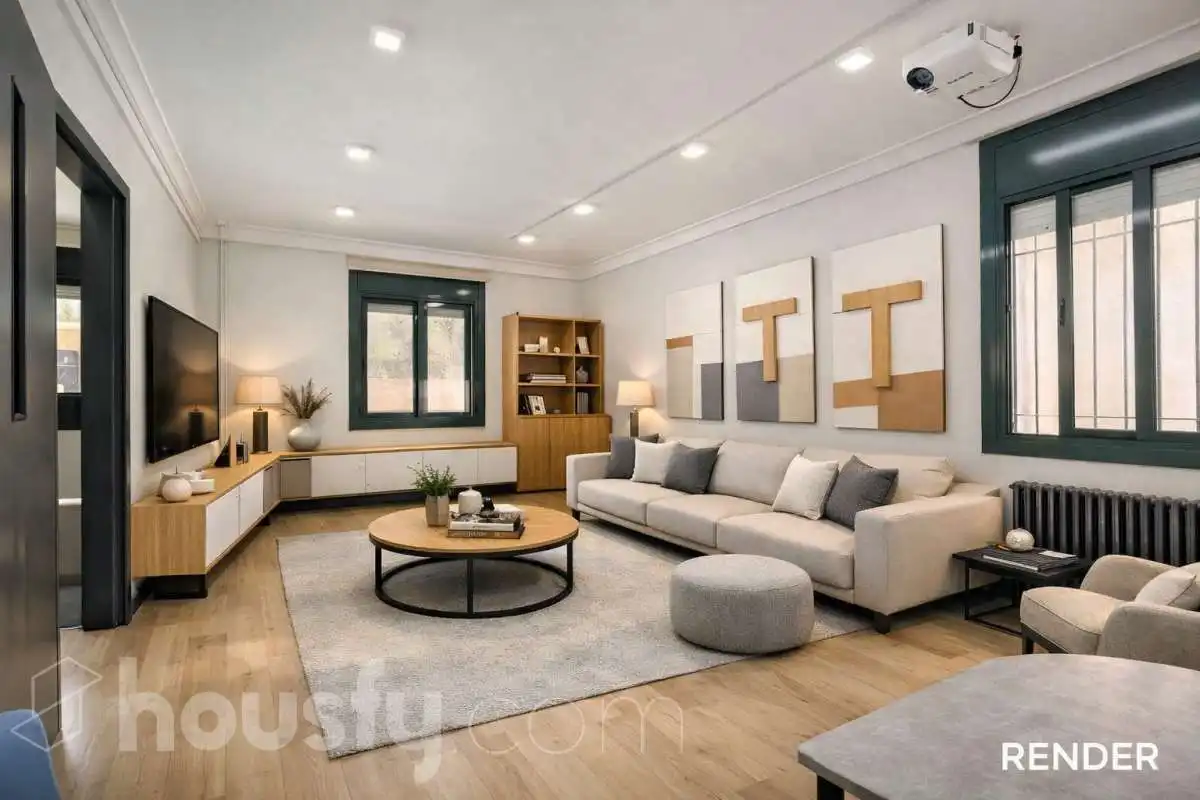 Sala de estar de Casa o chalet en venta en Barcelona con Aire acondicionado, Calefacción y Jardín privado