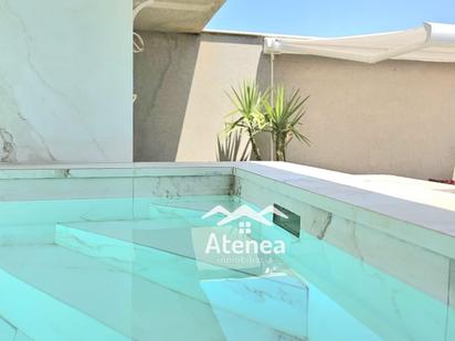 Swimming pool of Single-family semi-detached for sale in  Albacete Capital  with Terrace and Swimming Pool