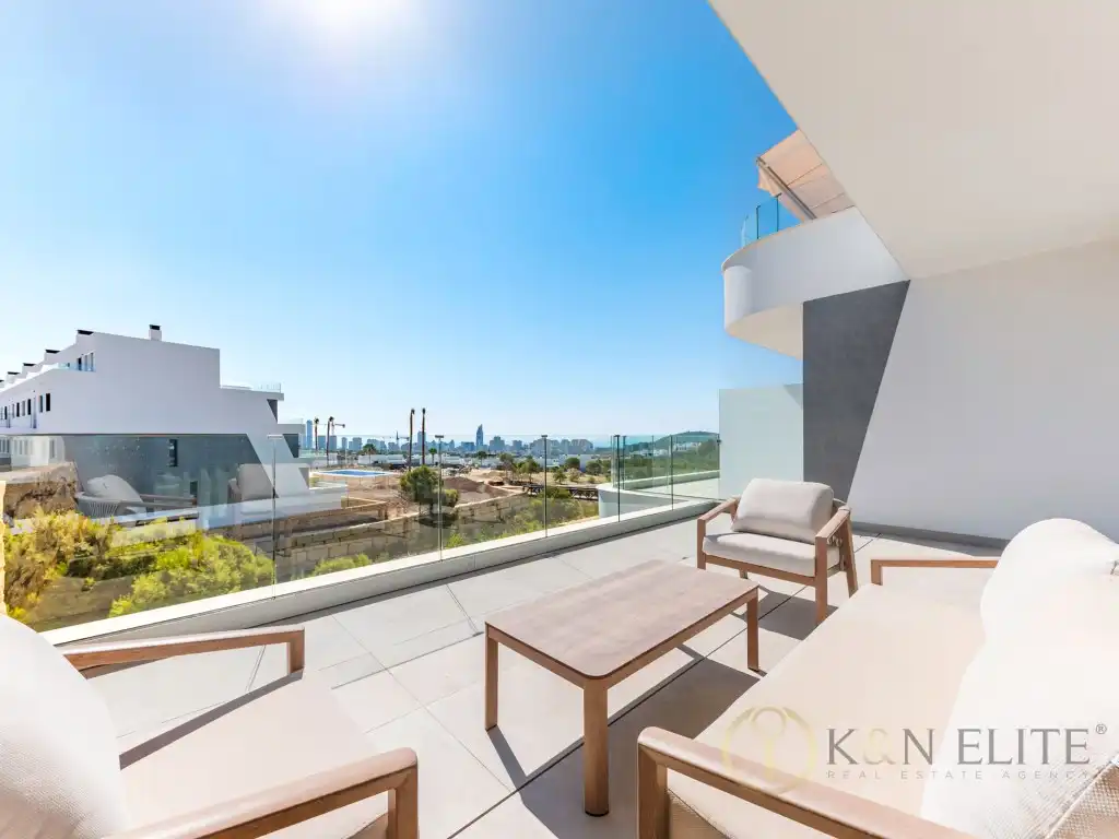 Terrasse von Maisonette zum Verkauf in Benidorm mit Klimaanlage und Terrasse