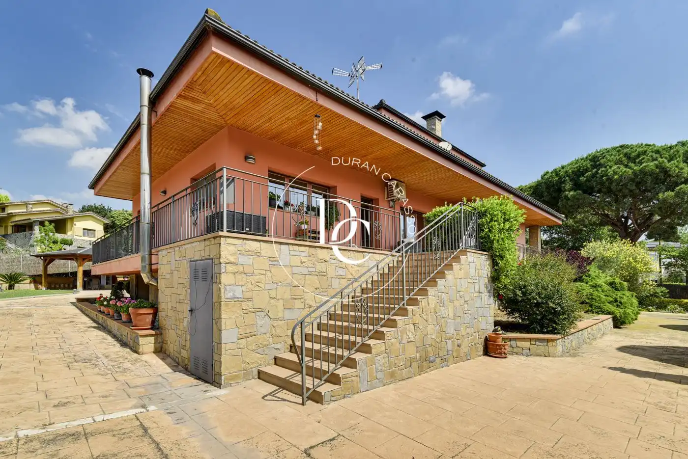 Exterior view of Houses for sale in Cardedeu  with Heating, Private garden and Furnished