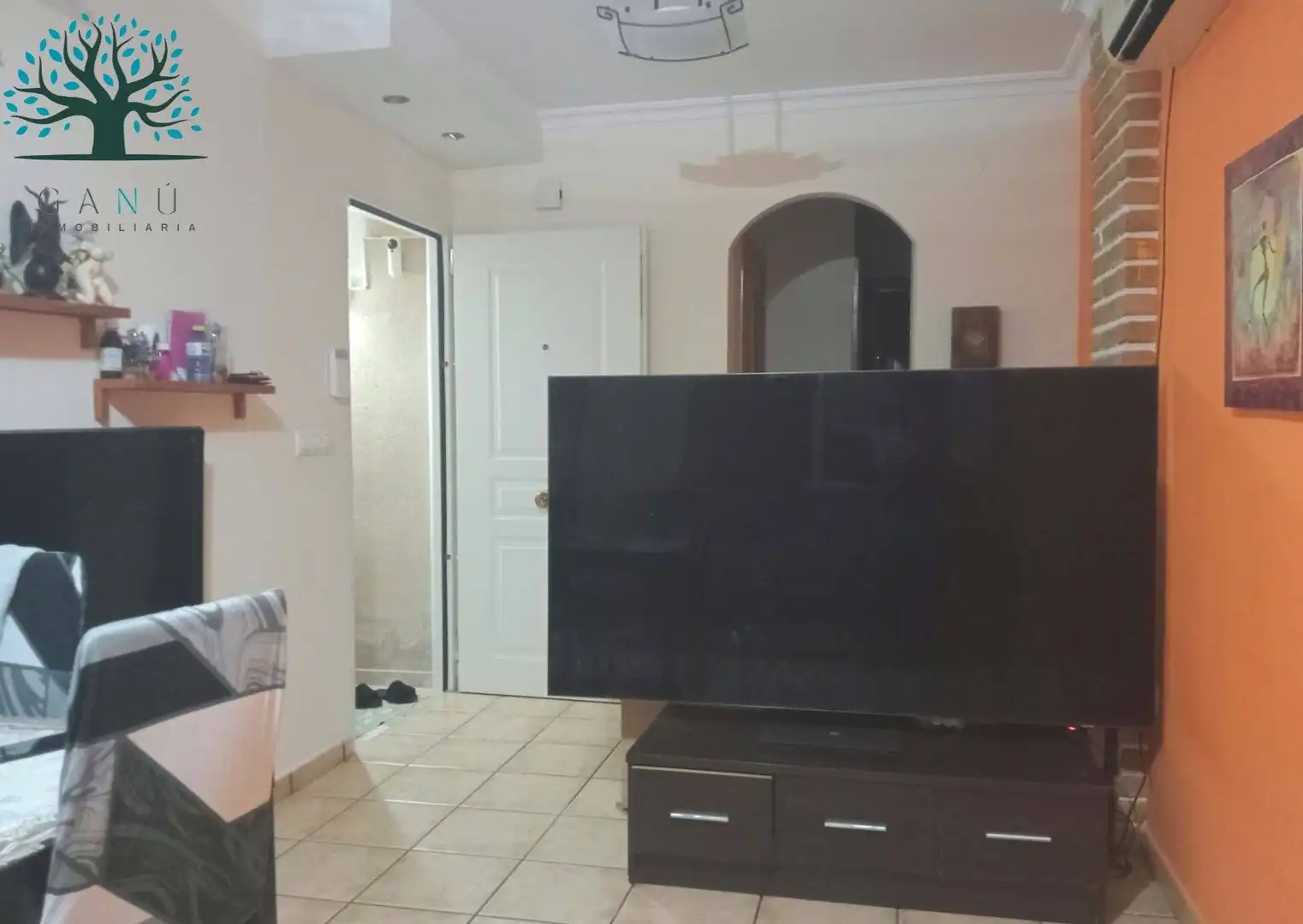 Sala de estar de Dúplex en venta en Mazarrón con Aire acondicionado, Terraza y Amueblado