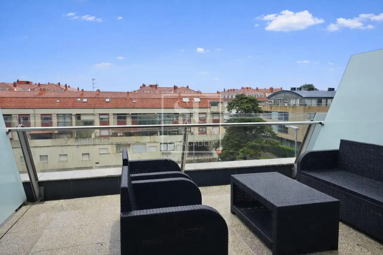 Terraza de Piso de alquiler en Baiona con Calefacción, Terraza y Trastero