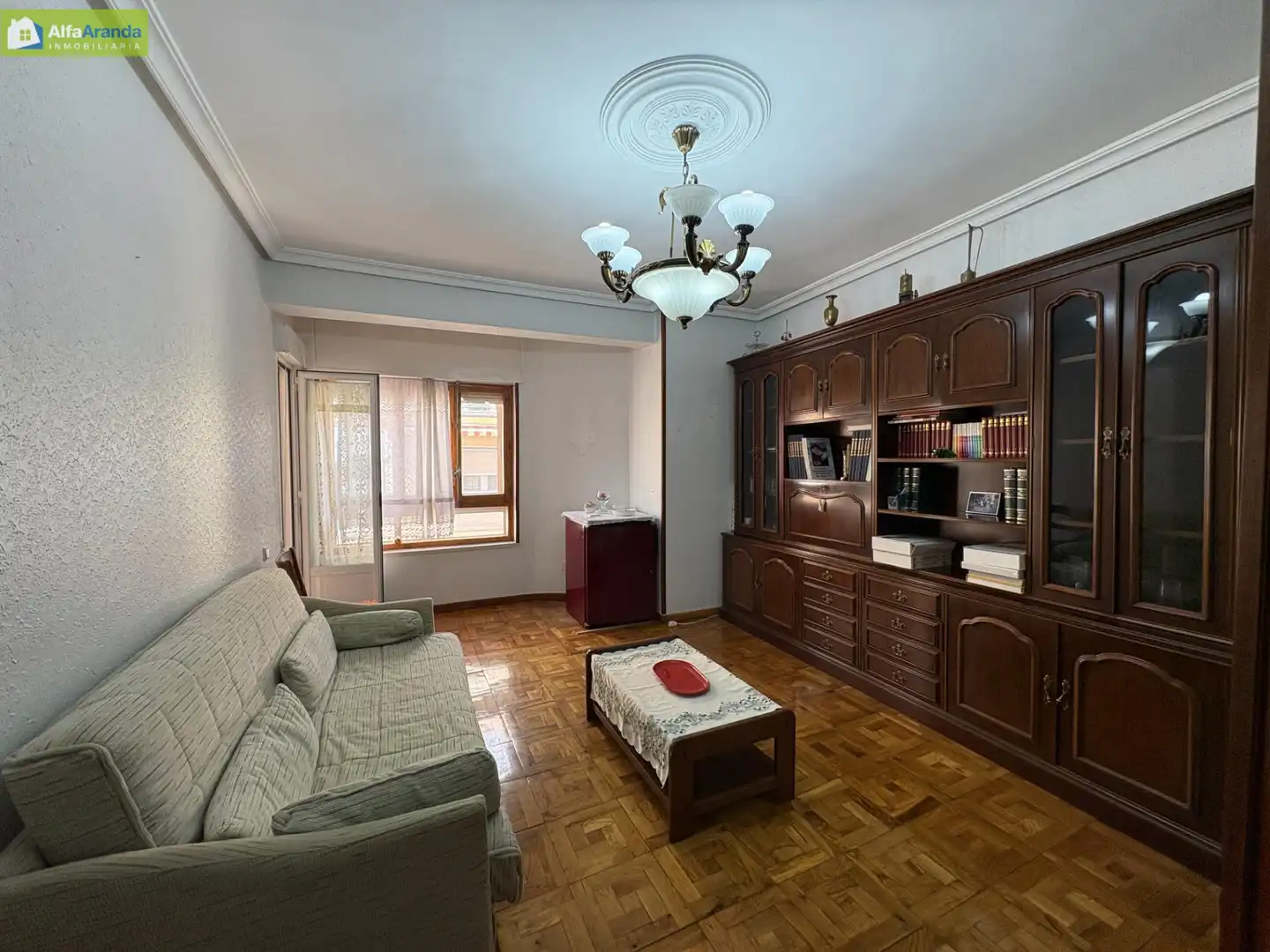 Living room of Flat for rent in Aranda de Duero  with Heating, Storage room and Furnished