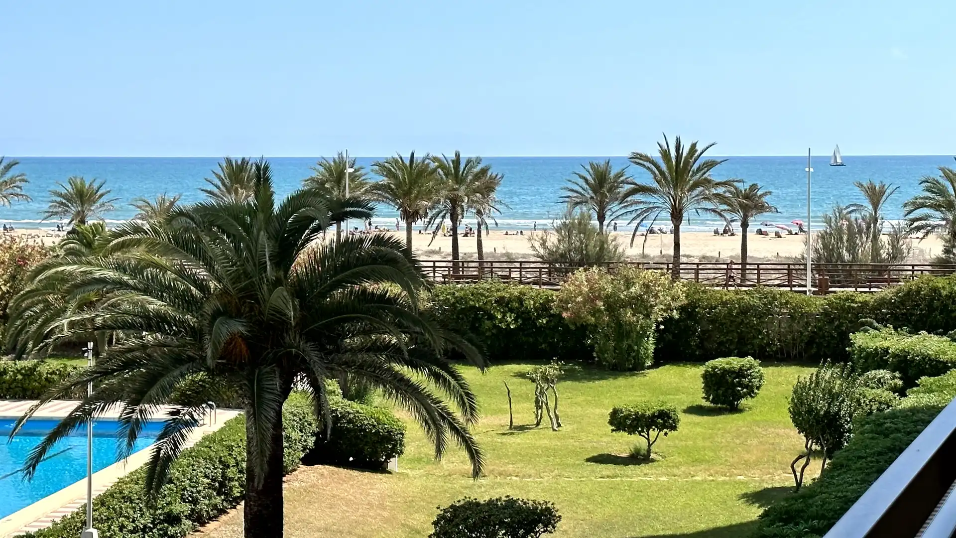 Jardín de Apartamento de alquiler en Gandia con Terraza, Amueblado y Horno