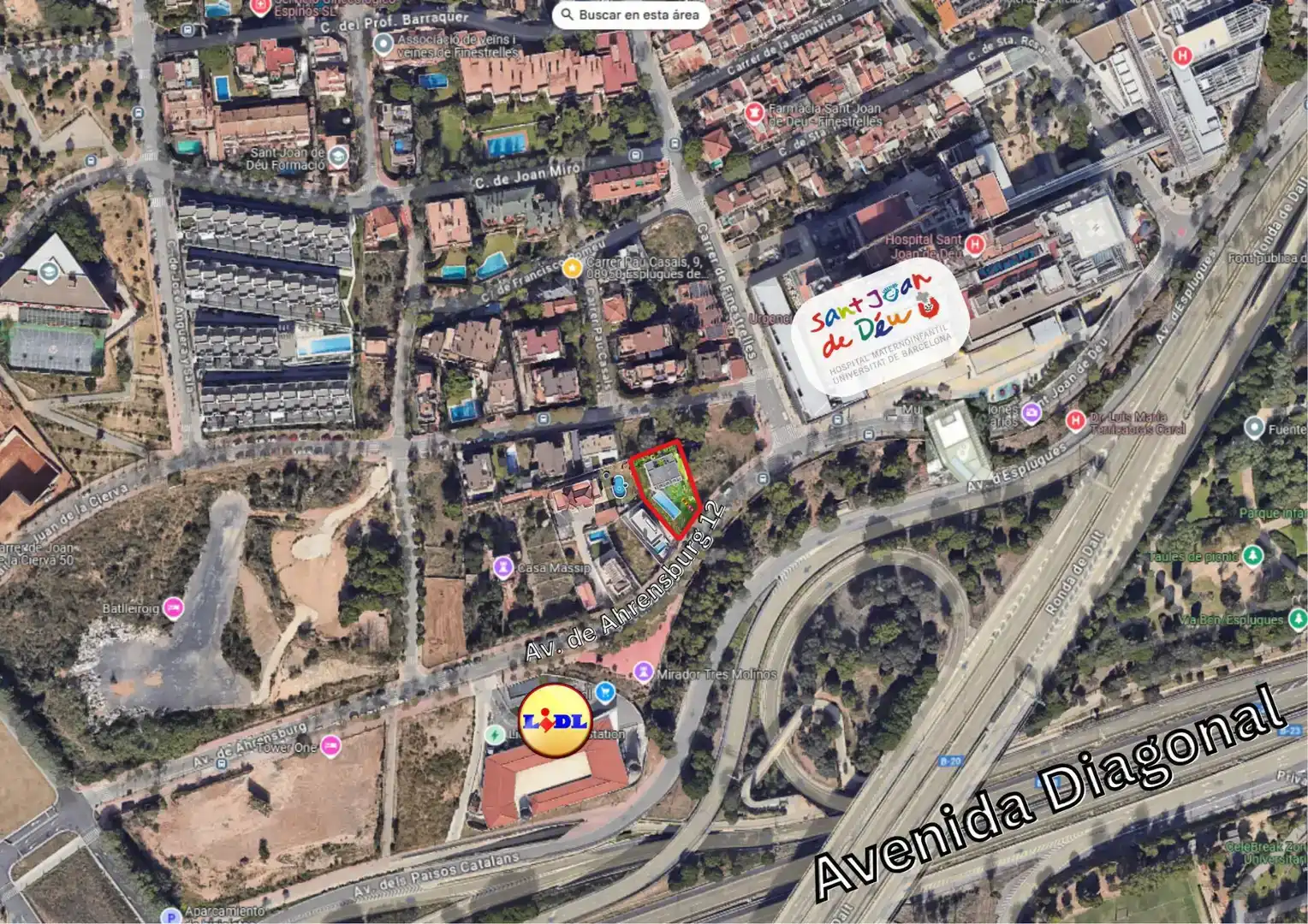 Vista exterior de Terreno en venta en Esplugues de Llobregat