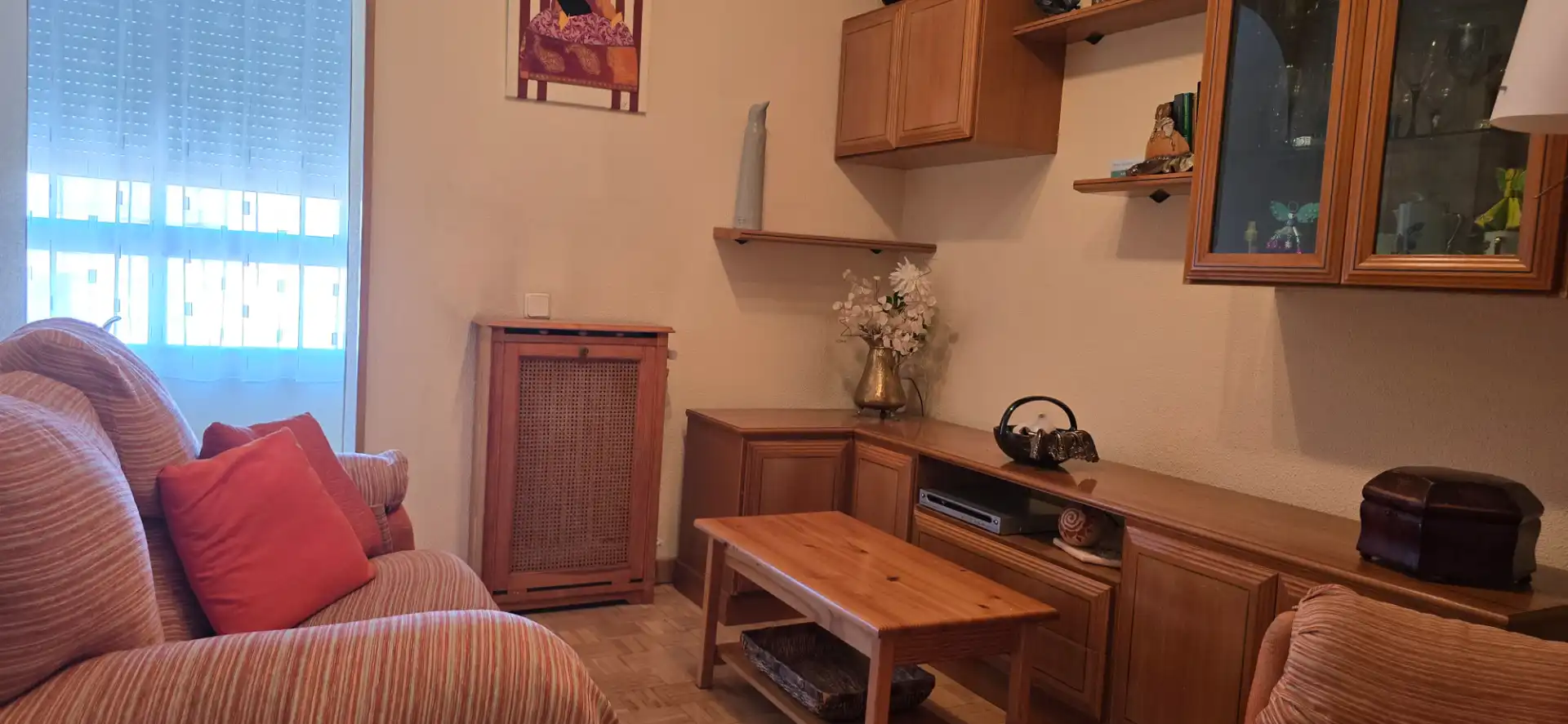 Living room of Flat for sale in Madrid  with Heating, Private garden and Terrace