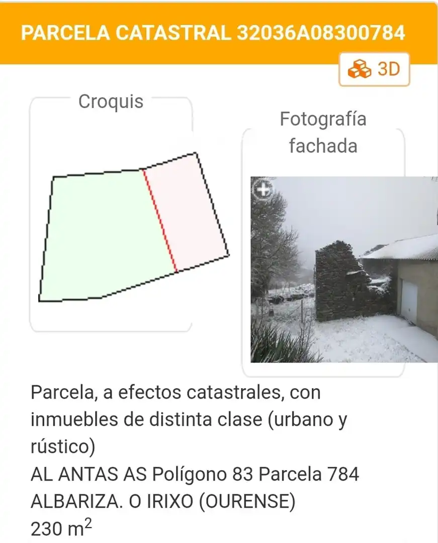 Jardín de Terreno en venta en Beariz