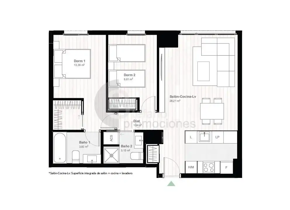 Wohnung zur Miete in Martiricos, Martiricos - La Roca - La Rosaleda