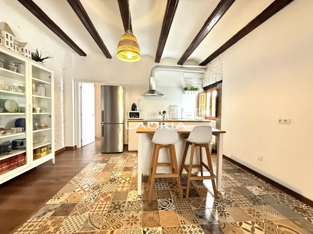 Küche von Wohnungen zur Miete in Valencia mit Klimaanlage, Terrasse und Möbliert
