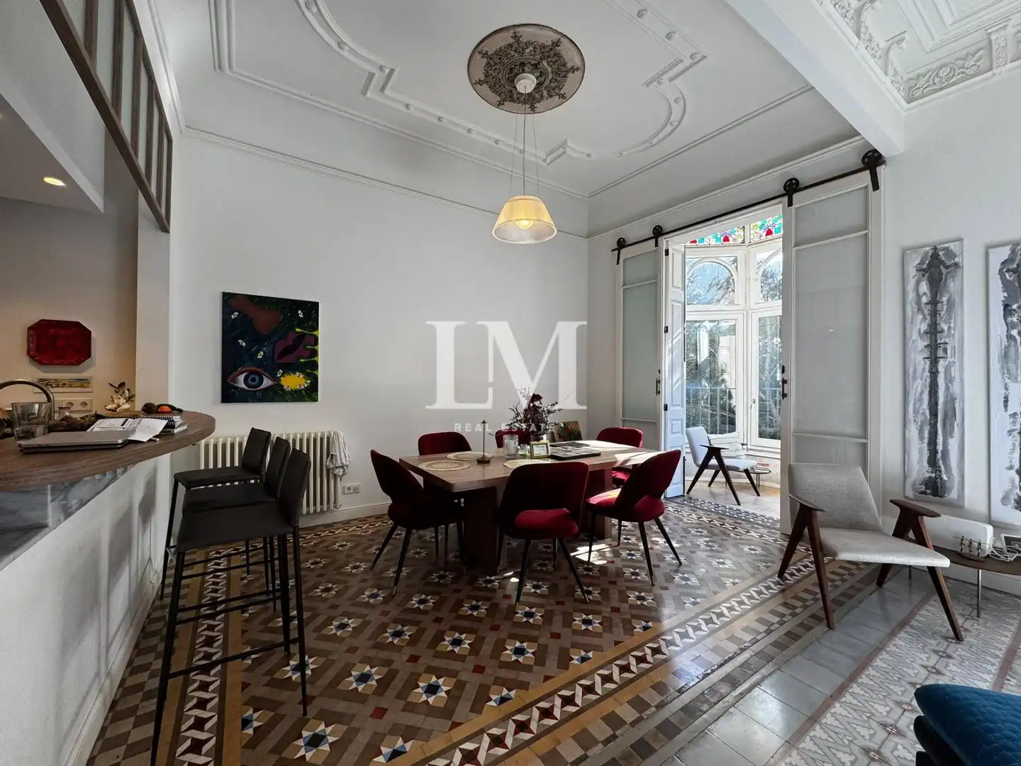 Menjador de Apartament de lloguer en Eixample