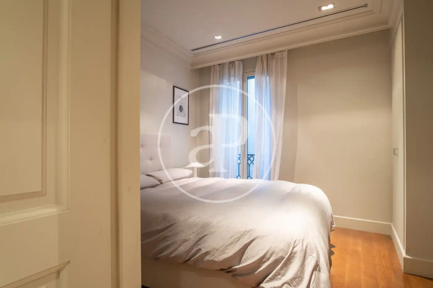 Schlafzimmer von Wohnung zur Miete in Barcelona mit Klimaanlage, Heizung und Möbliert