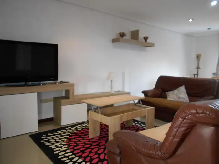 Living room of Duplexes for sale in Narón  with Heating, Parquet flooring and Furnished