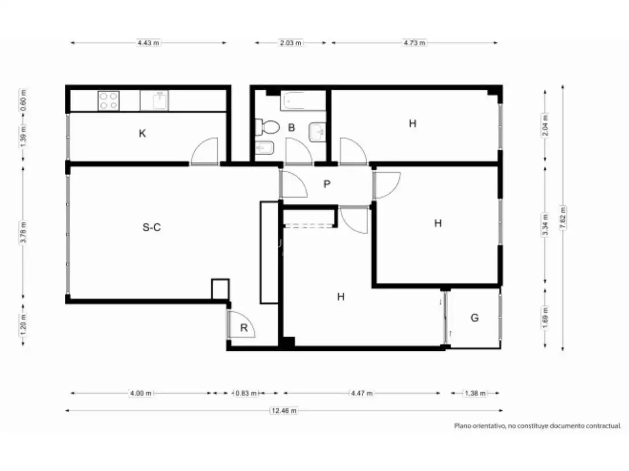 Appartement avec terrasse à vendre à Calle Muñiz y H. de Alba, imagen 17