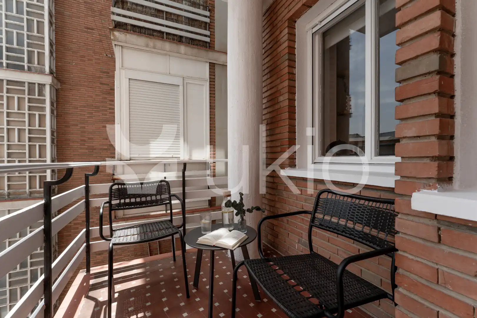 Terraza de Apartamento de alquiler en Madrid con Aire acondicionado, Calefacción y Amueblado