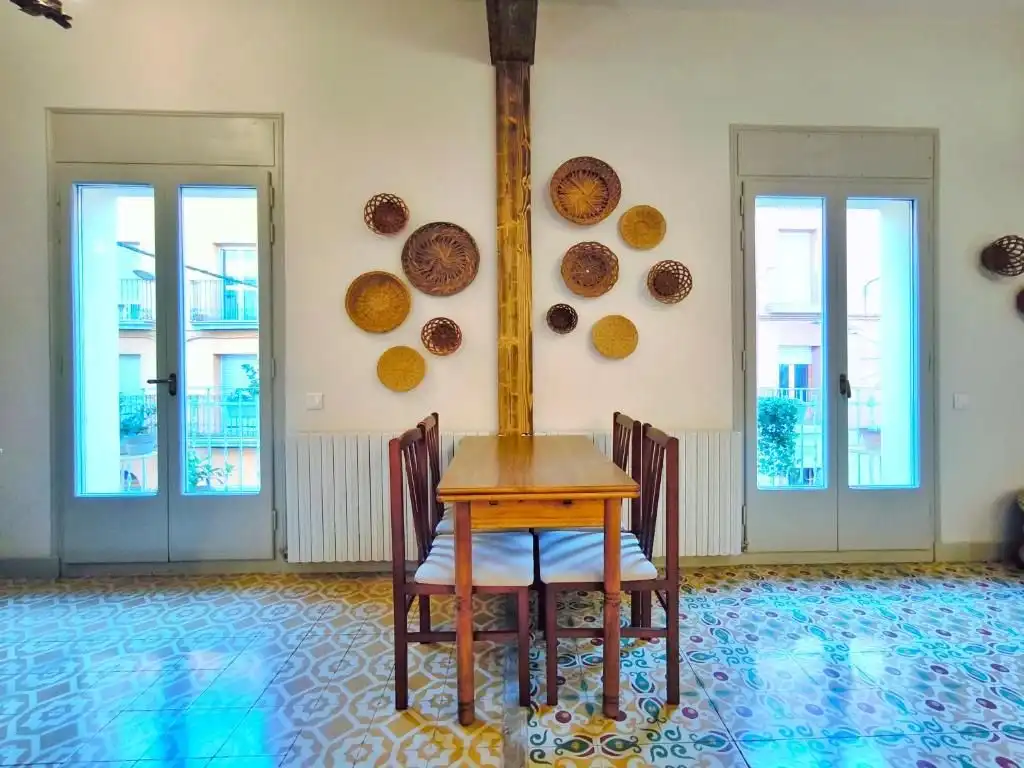 Esszimmer von Wohnung zum Verkauf in Campdevànol mit Heizung, Terrasse und Möbliert