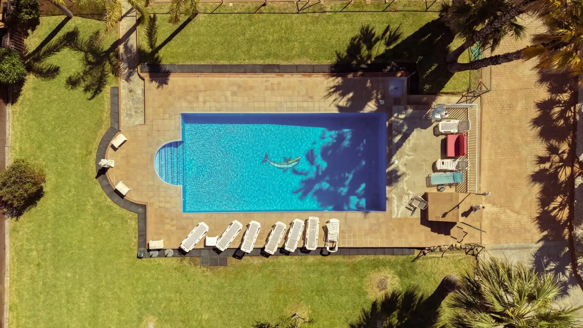 Piscina de Finca rústica de alquiler en Mijas