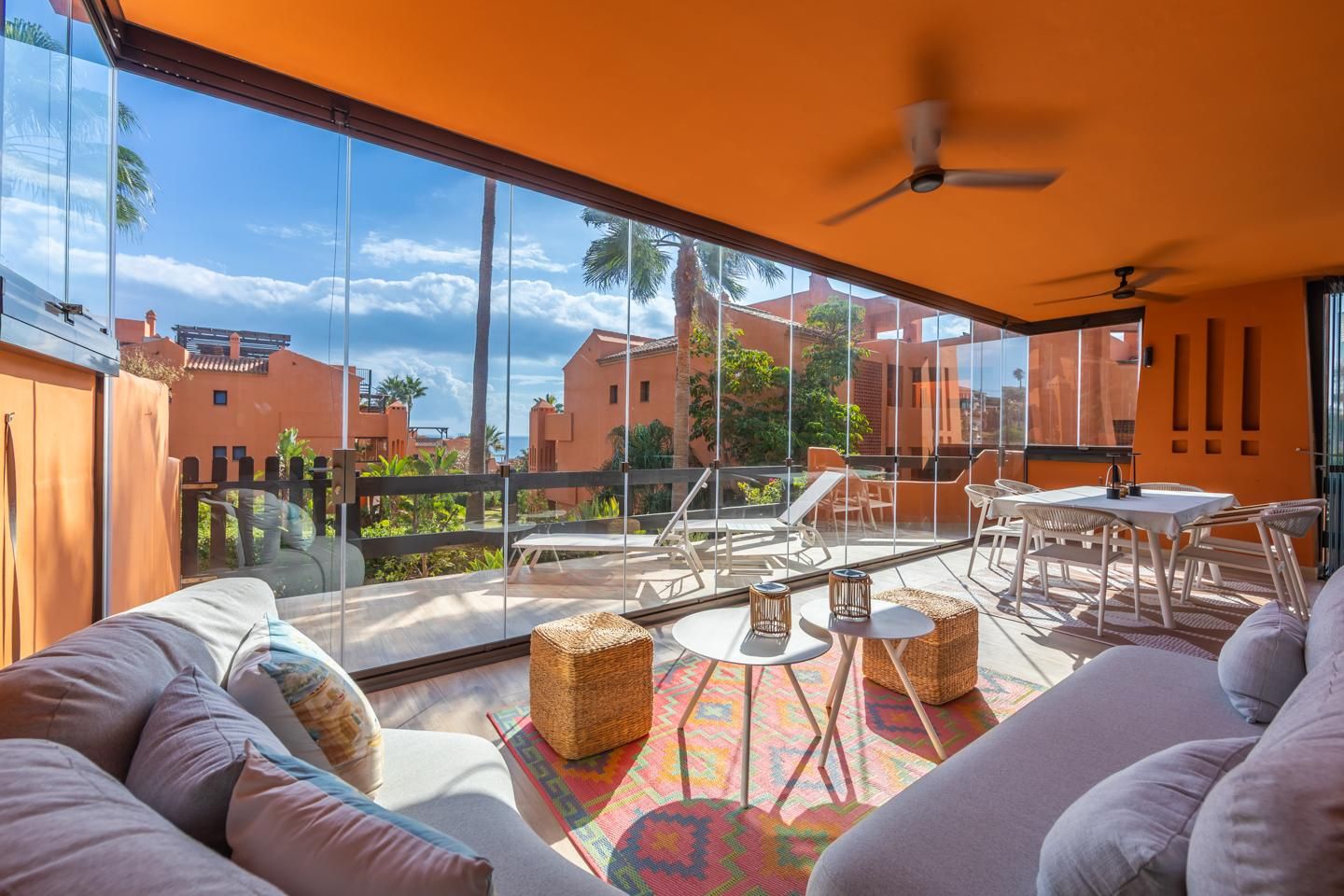 Terrace of Apartment for sale in Estepona  with Parquet flooring, Terrace and Storage room