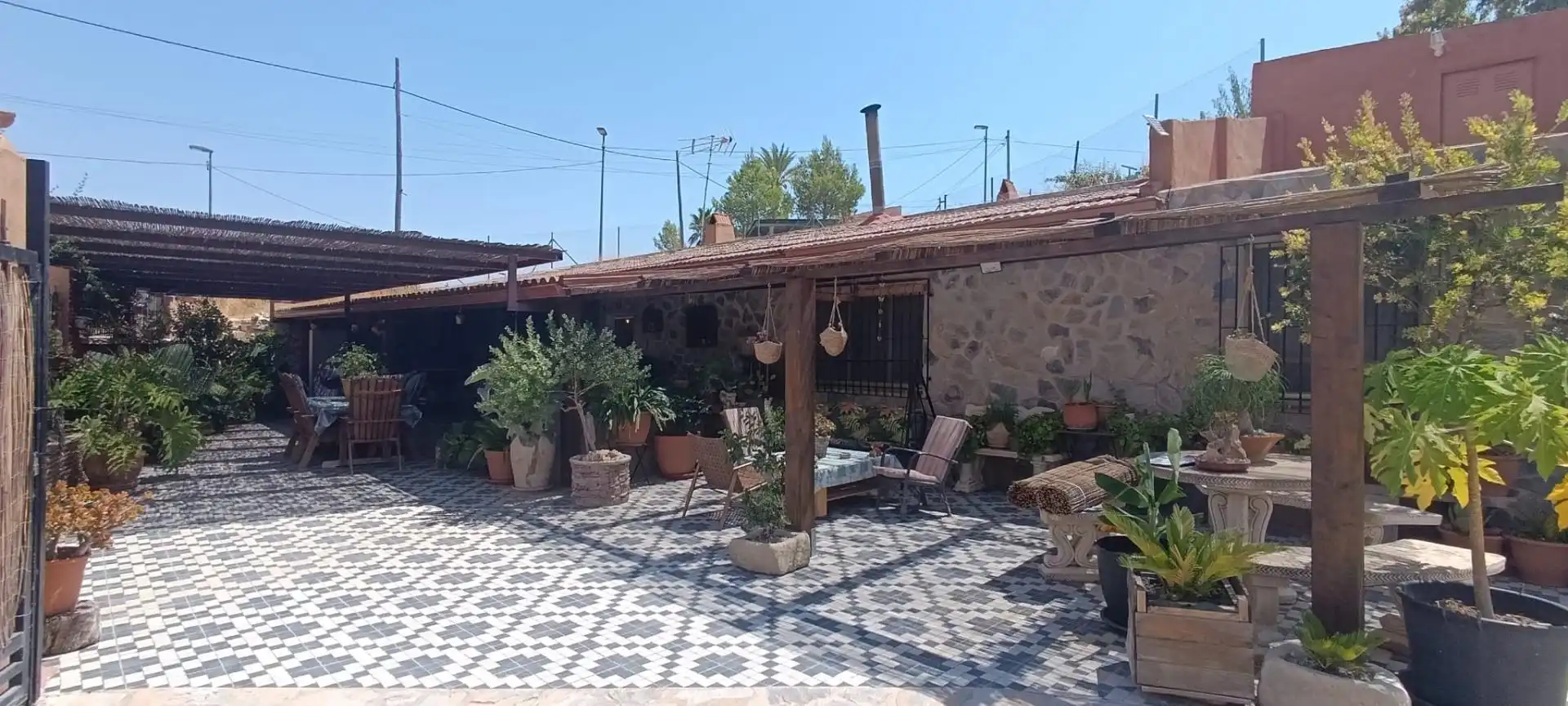 Terraza de Casa o chalet en venta en Algueña con Jardín privado, Terraza y Trastero