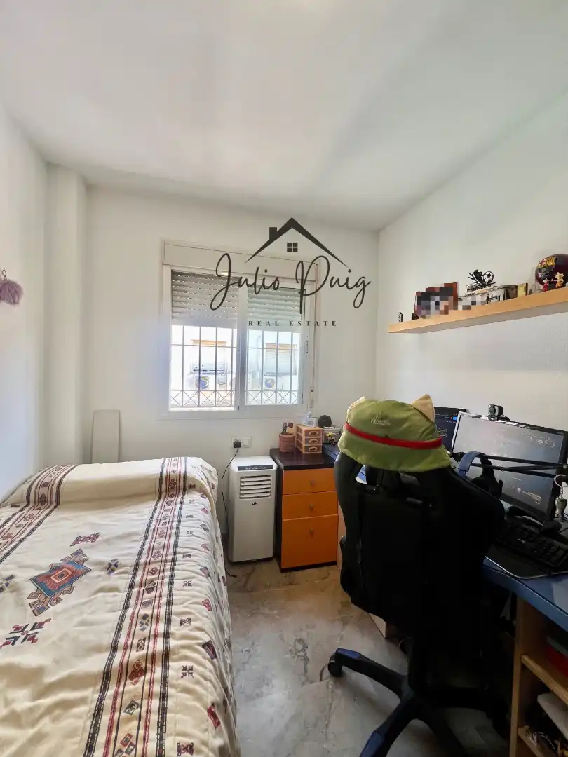 Exterior view of Detached homes for sale in Coria del Río  with Air Conditioner and Balcony