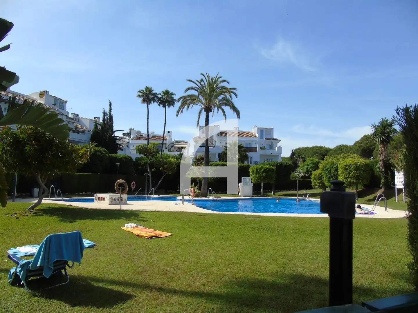 Jardín de Dúplex de alquiler en Mijas con Aire acondicionado, Calefacción y Terraza
