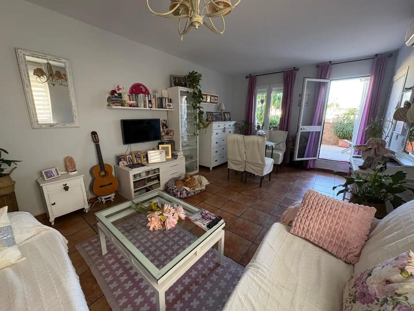 Sala d'estar de Àtic en venda en Poniente-Sur