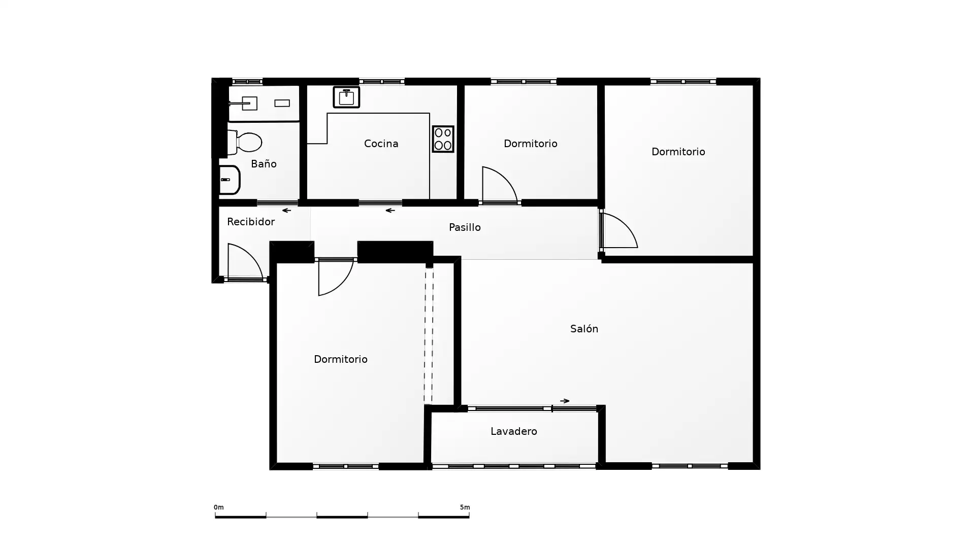 Piso en venta en Madrid con Aire acondicionado, Calefacción y Amueblado