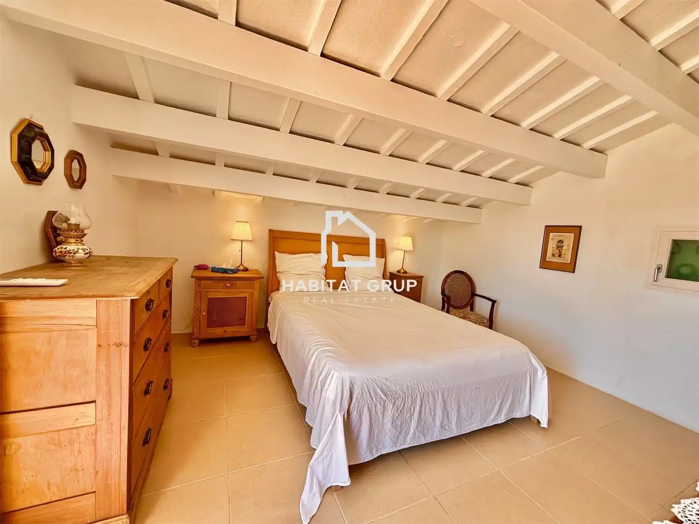Schlafzimmer von Haus oder Chalet zum Verkauf in Sant Lluís mit Klimaanlage, Heizung und Privatgarten