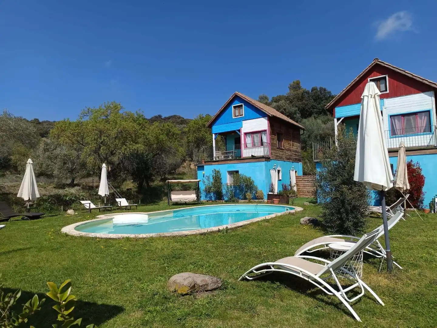 Piscina de Casa o chalet en venta en Colungo con Aire acondicionado, Calefacción y Terraza