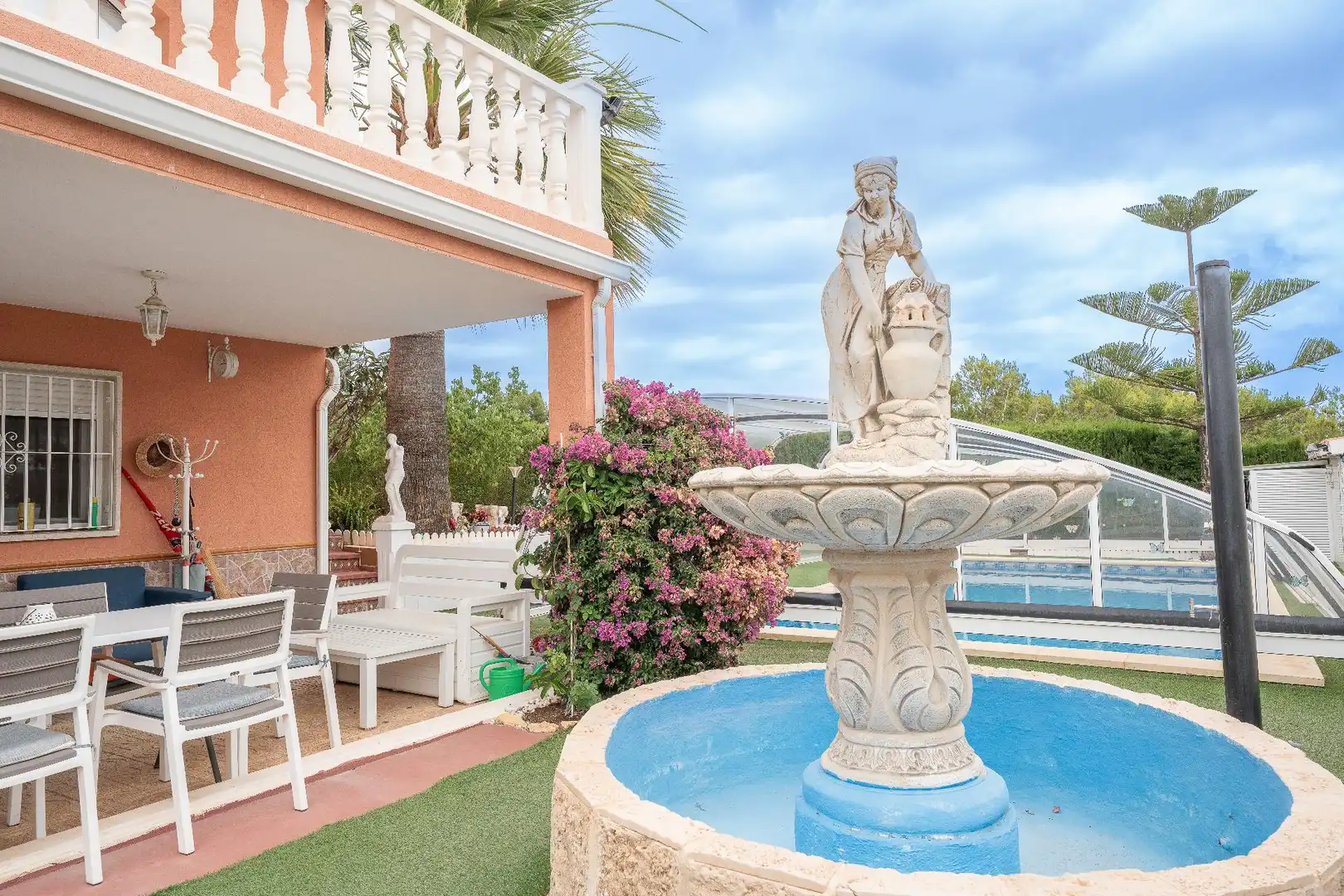 Terrassa de Casa o xalet en venda en La Nucia amb Calefacció, Jardí privat i Terrassa
