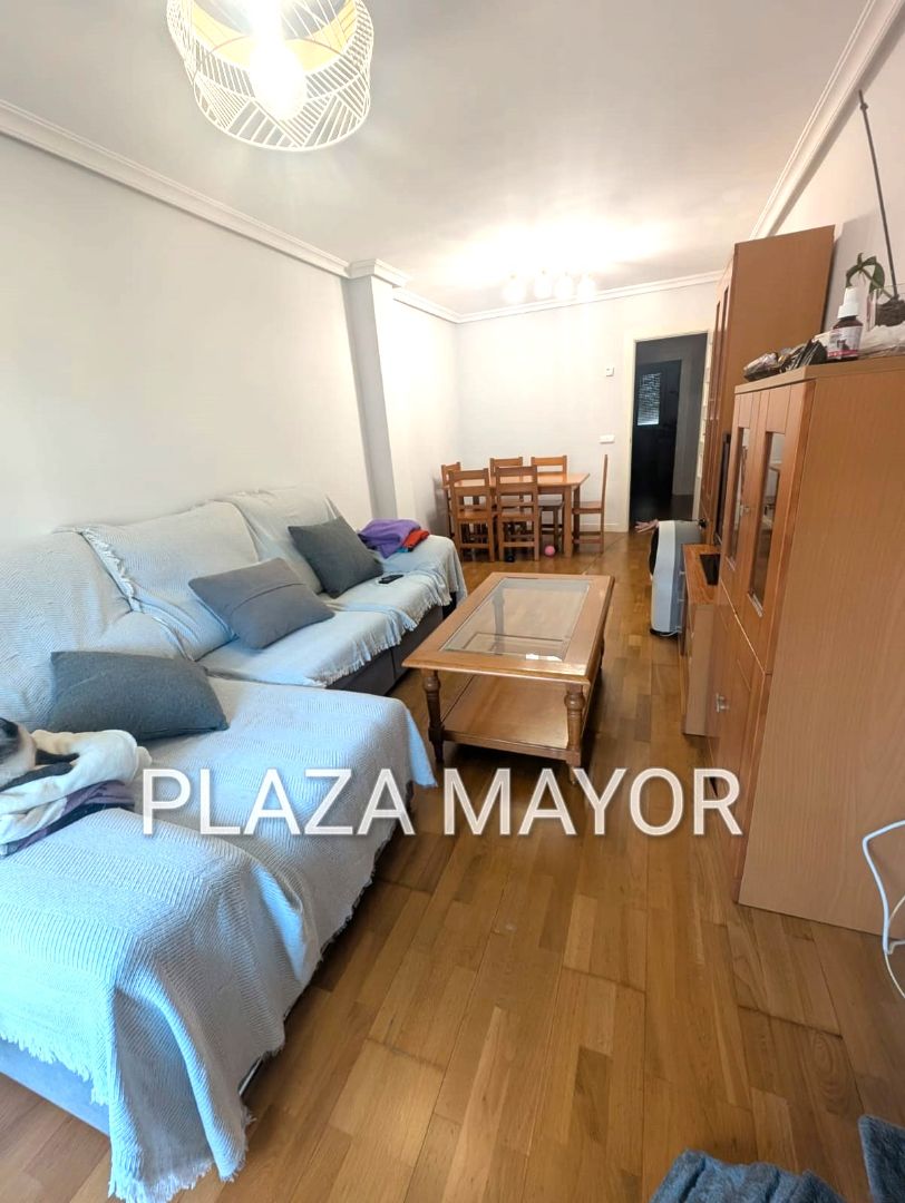 Sala de estar de Piso en venta en Villares de la Reina con Calefacción, Parquet y Amueblado