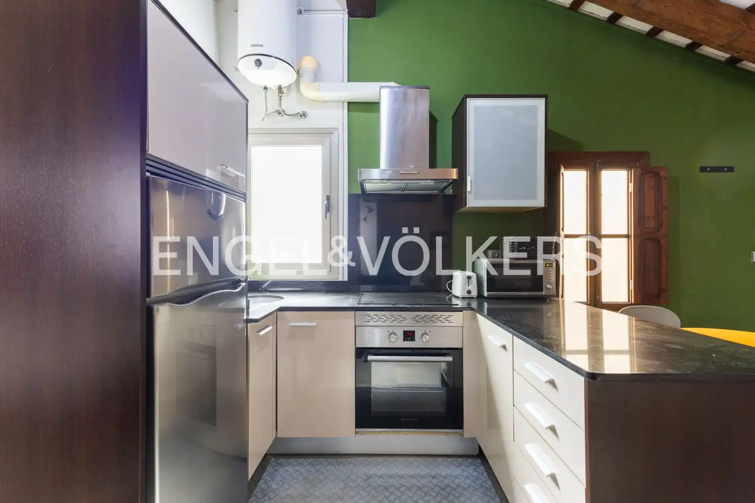 Küche von Wohnung zur Miete in Valencia mit Klimaanlage, Heizung und Abstellraum