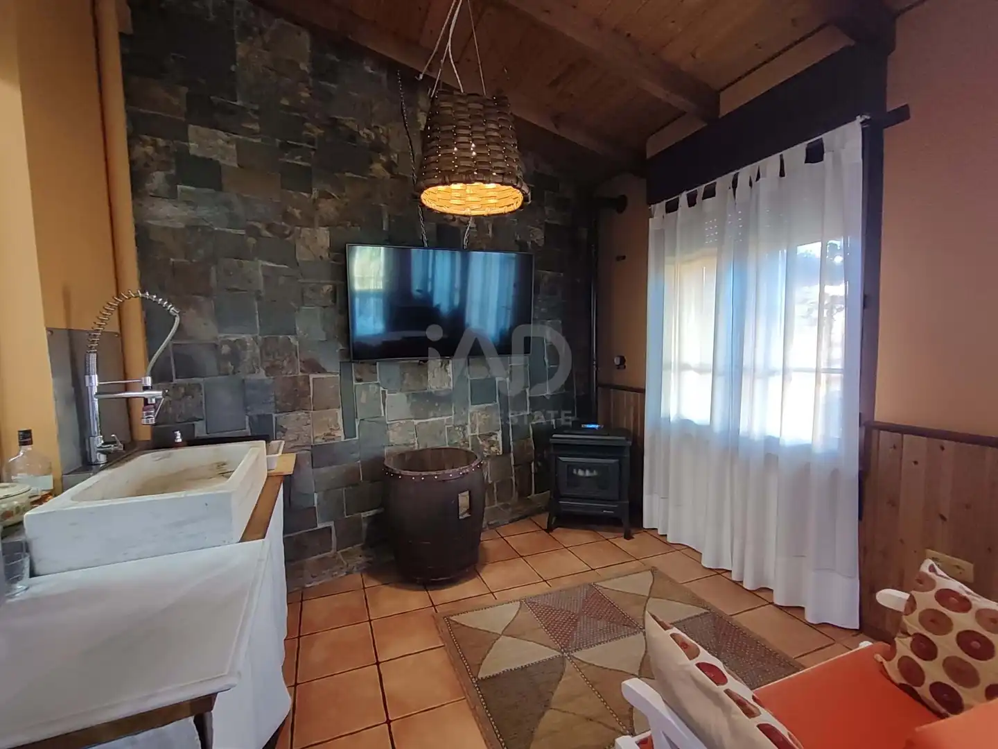 Sala de estar de Casa o chalet en venta en Villaobispo de Otero con Calefacción