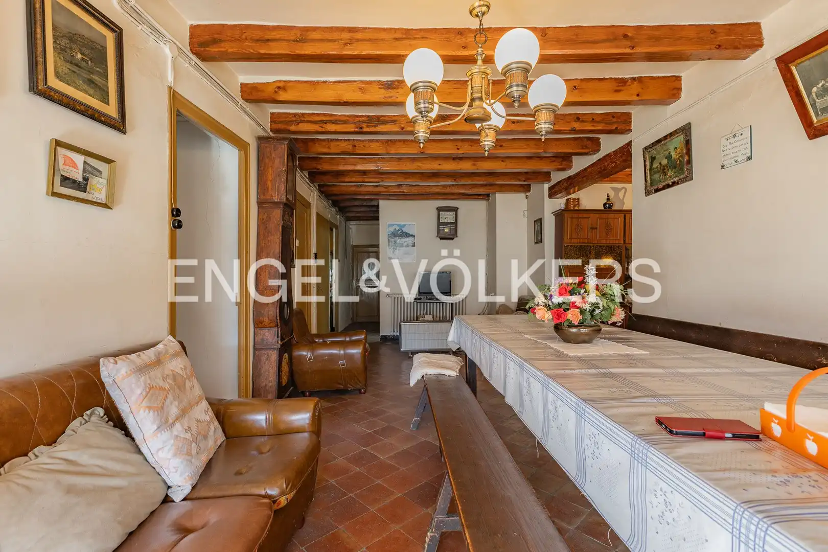 Comedor de Finca rústica en venta en Sant Julià de Cerdanyola con Calefacción, Jardín privado y Balcón