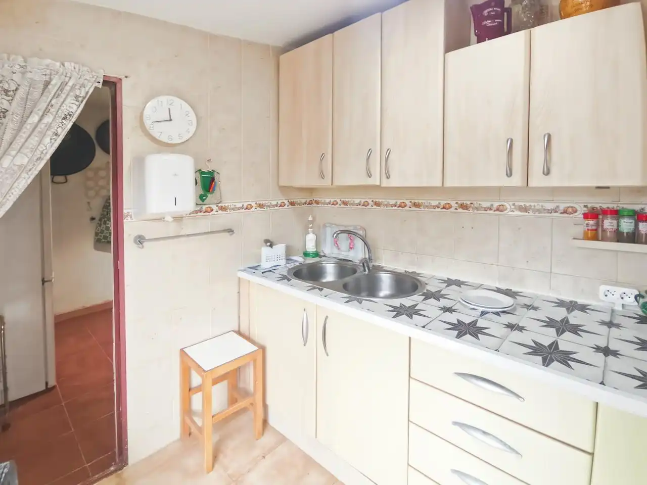 Cocina de Casa o chalet en venta en Barajas de Melo con Aire acondicionado, Calefacción y Jardín privado