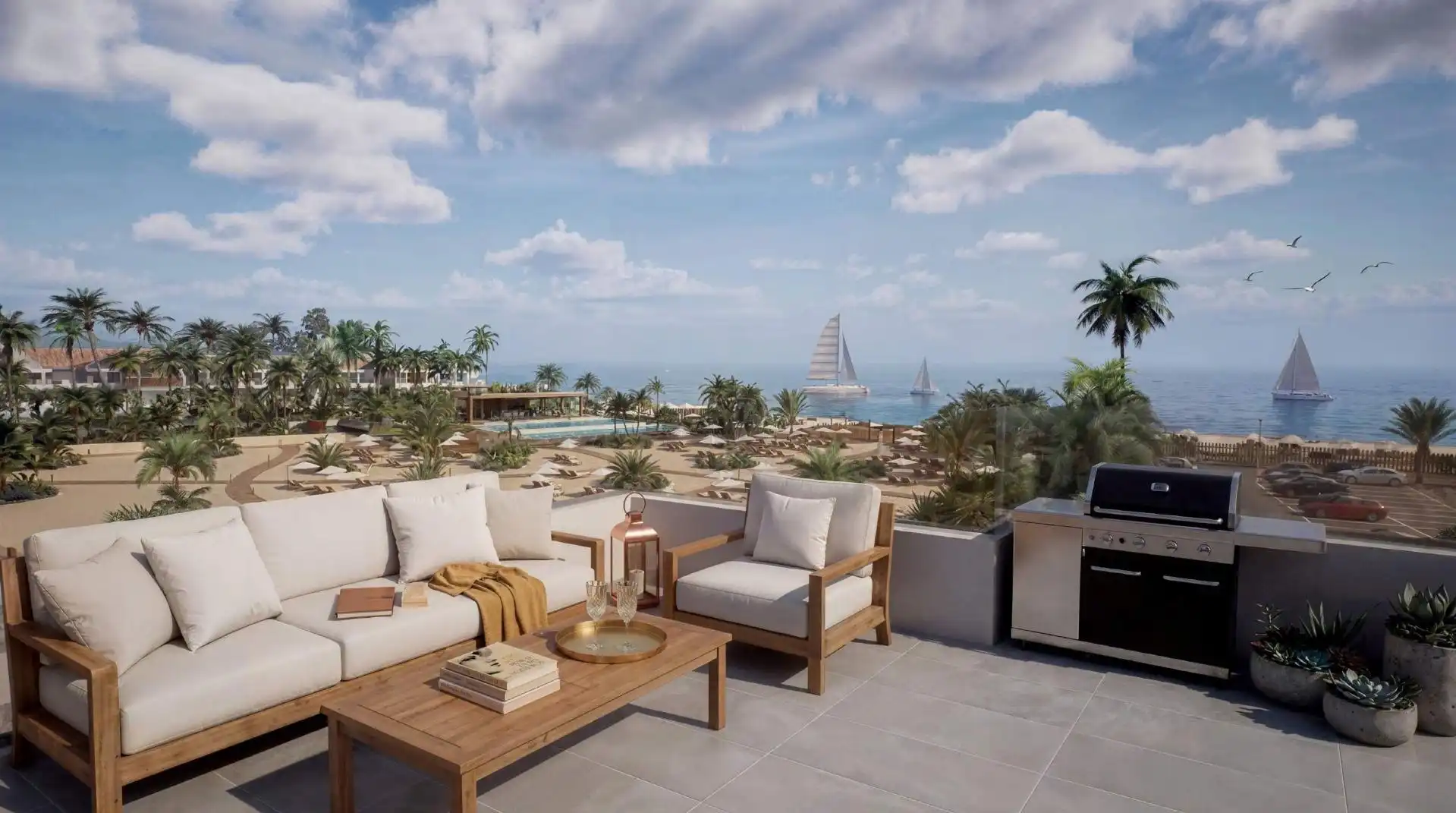 Terrace of Apartments for sale in Vera  with Air Conditioner, Terrace and Furnished