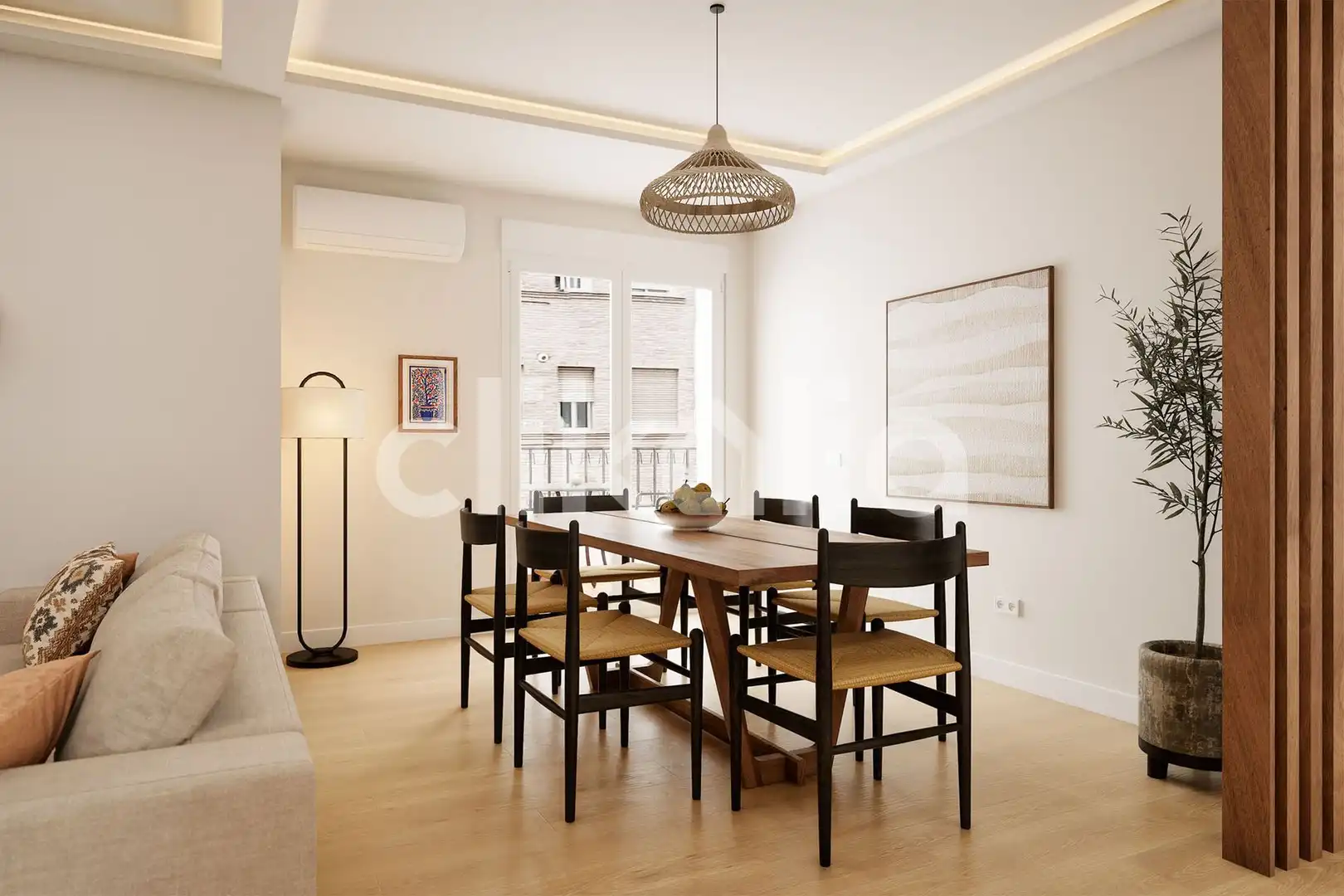 Dining room of Flat for sale in Sevilla  with Air Conditioner, Private garden and Terrace